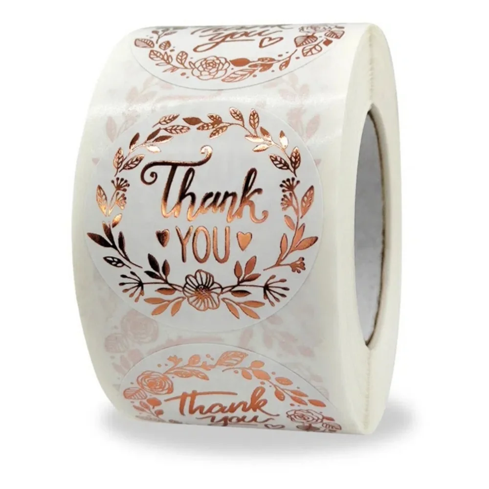 Brand new Thank you circle sticker 500pcs roll